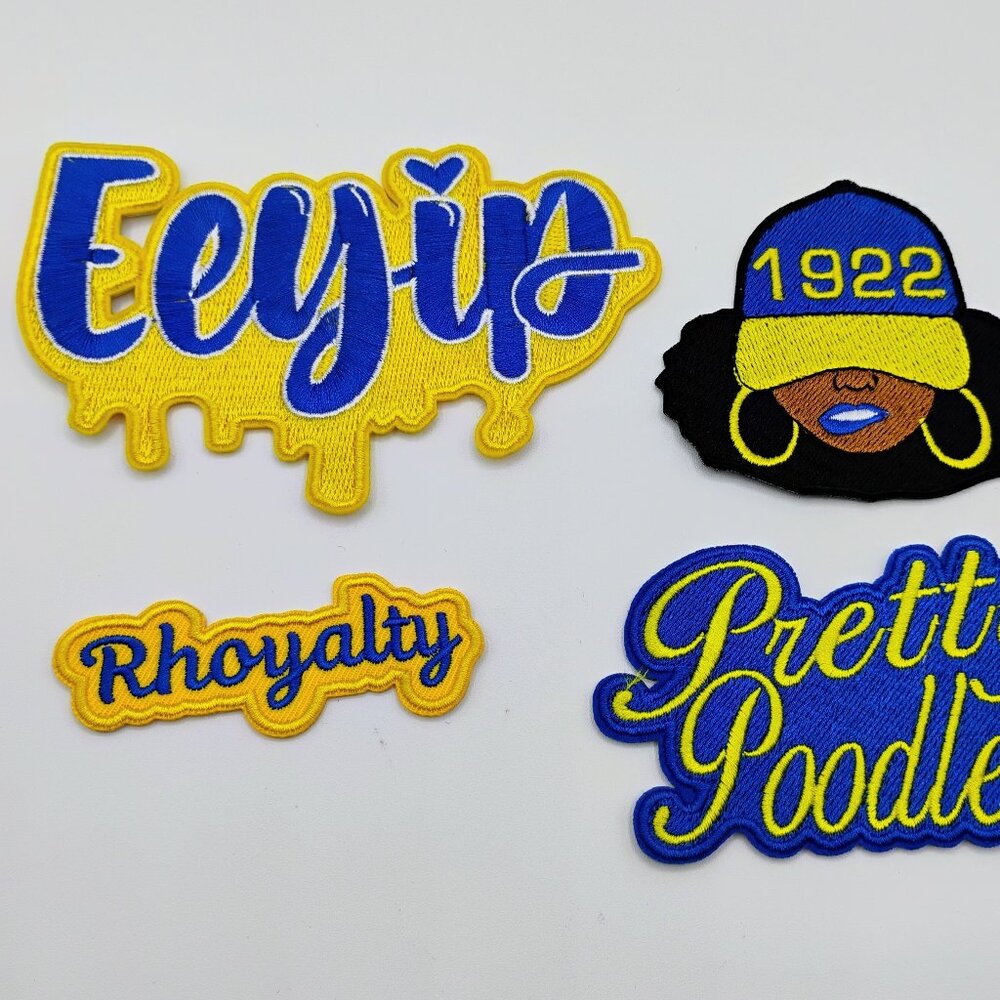Sigma Gamma Rho 4 piece iron on patch set